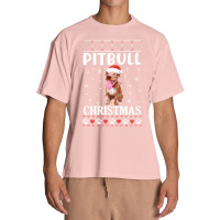 Merry Christmas Noel Day Pitbull Dog Lo Pitbull Dog Dancing With Snow  Urban Heavy T-shirt | Artistshot