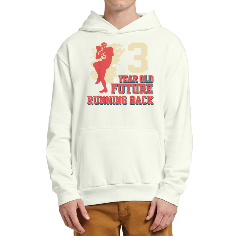 Kids Future Running Back Football 3 Year Old 3rd Birthday T Shirt Urban Pullover Hoodie by cm-arts | Artistshot