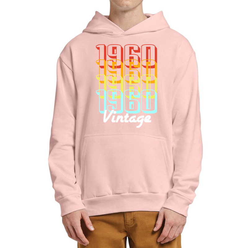 Vintage Since 1960 Old Men Women Retro Sunset Urban Pullover Hoodie | Artistshot