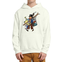 Tin Tin & The Parrot Raglan Baseball Tee Urban Pullover Hoodie | Artistshot