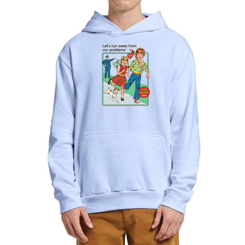 Let's Run Away Urban Pullover Hoodie by RonaldEllis | Artistshot