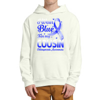 I Wear Blue For My Cousin Osteogenesis Awareness Ribbon T Shirt Urban Pullover Hoodie | Artistshot