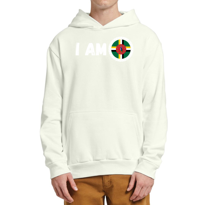 Half American Half Dominican Roots Usa Dominica Island Flag Long Sleev Urban Pullover Hoodie by cm-arts | Artistshot