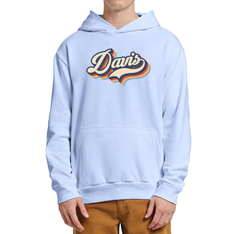 I Love Davis City Usa Retro Vintage Urban Pullover Hoodie | Artistshot