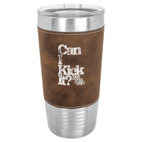 Can I Kick It Yes You Can! Great Distressed Gift For Old School Hiphop Leatherette Tumbler | Artistshot