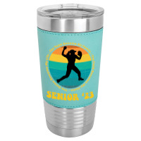 Softball Senior 2023 Senior Night Gifts High School Long Sleeve T Shir Leatherette Tumbler | Artistshot