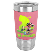 Splatoon Inkling 2nd Birthday Green Splatter Portrait Leatherette Tumbler | Artistshot