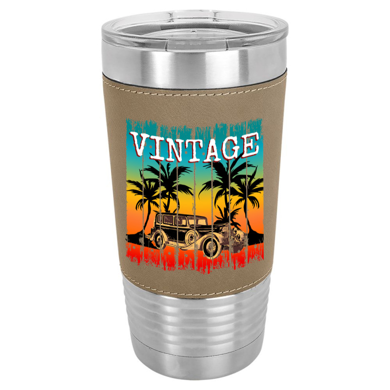 Vintage Car Retro Classic Gift Leatherette Tumbler | Artistshot