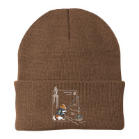 Ukrposhta New Postage Stamp Patron Dog With A Fishing Rod Pullover Hoo Beanie | Artistshot