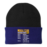 Medical Clerk Hourly Rate   Funny Medical Assistant Beanie | Artistshot