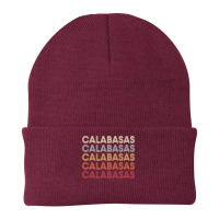 Calabasas California Calabasas Ca Retro Vintage Text Long Sleeve T Shi Beanie | Artistshot