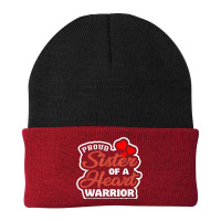 Woman Injury Mother Girl Patient Heart Warrior Chd Awareness Beanie | Artistshot