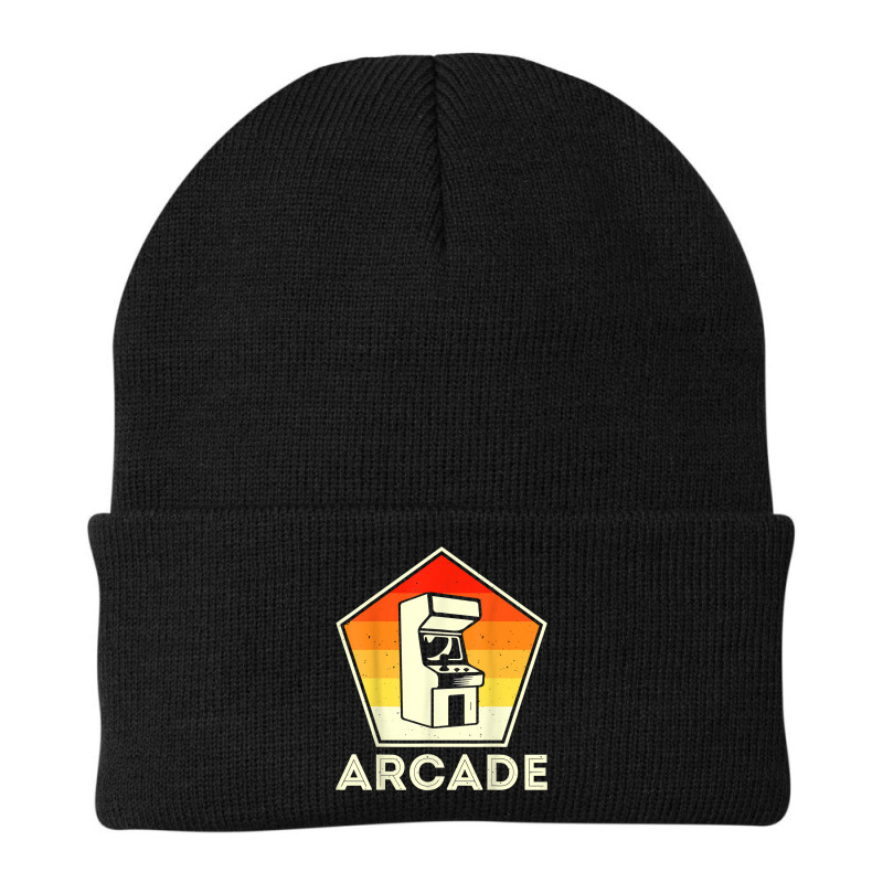 Retro Vintage 80s Arcade Video Game Machine Gamer T Shirt Beanie by cm-arts | Artistshot