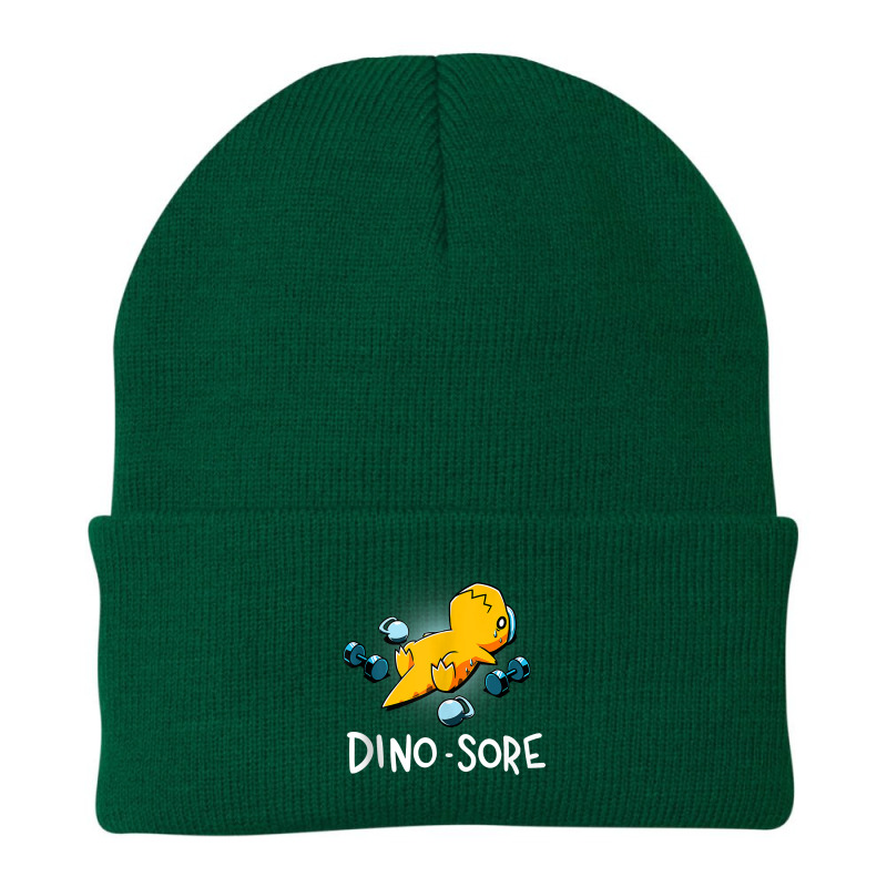 Dino Sore Funny Dinosaur Workout Gym Lifting Fitness Tank Top Beanie | Artistshot