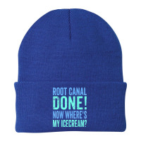 Root Canal Done Now Where's My Icecream Funny Dentist Dental Beanie | Artistshot