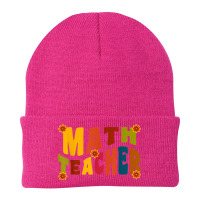 Mathematics Equation Back To School Retro Math Teacher's Day Beanie | Artistshot