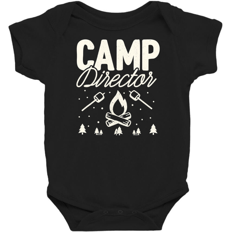 Camp Director Funny Camping Hiking Baby Bodysuit by ZulArt | Artistshot