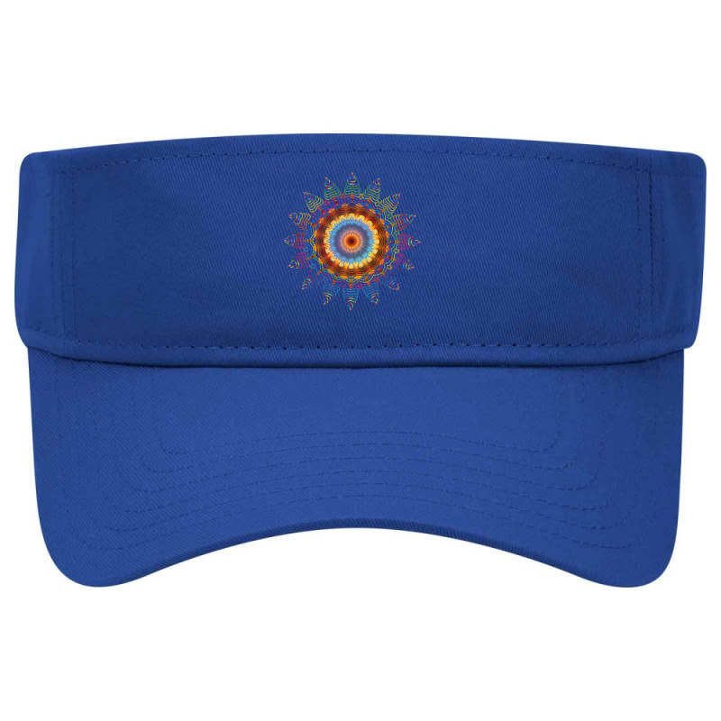 Mandala Sacred Geometry Prana Art Yoga Mantra Om Good Vibe Visor hat by cm-arts | Artistshot