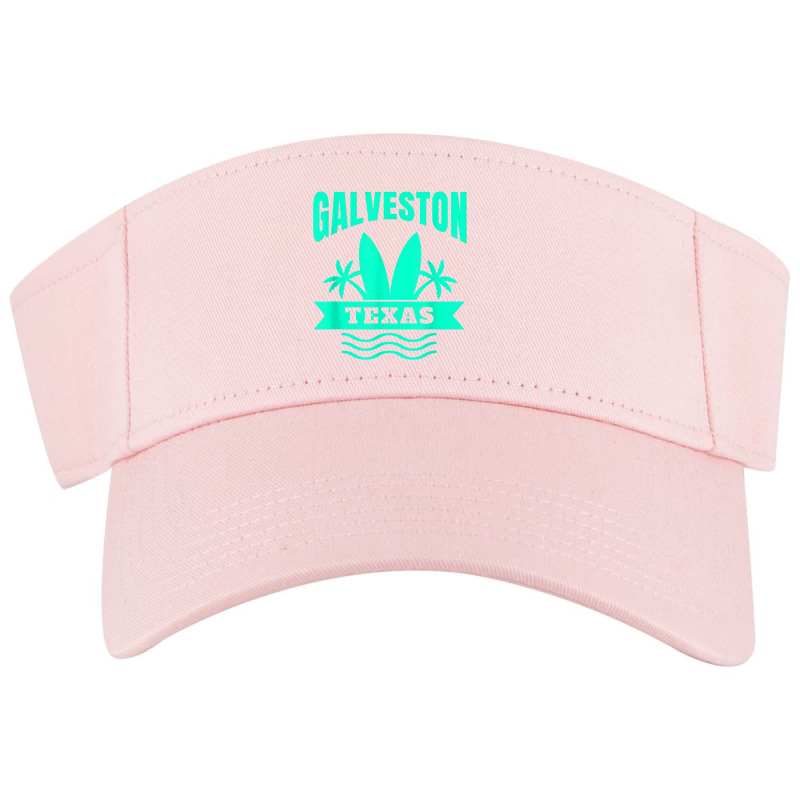 Galveston Beach Texas Vacation Souvenir Visor hat by FrancesTiffany | Artistshot