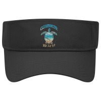 Jcombs Clearwater Beach, Fl, Beach In The Sea Turtle Visor Hat | Artistshot