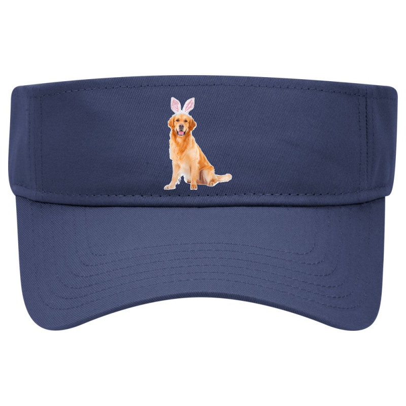 Golden Retriever Wearing Easter Bunny Ears Dog Visor hat by cm-arts | Artistshot