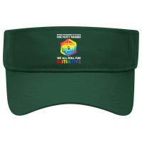 Lgbt Pride Rainbow We All Roll For Initiative Lgbt 396 Gay Lgbtq Visor Hat | Artistshot