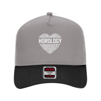 Horology Heart Horologist Watchmaker Expert Clock Maker T Shirt Mesh Back Trucker Hat | Artistshot