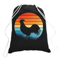 Sunset Rooster T  Shirt Sunset Rooster Gift Ideas T  Shirt Drawstring Bags | Artistshot