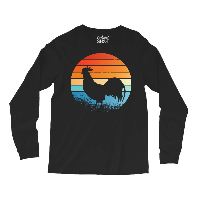 Sunset Rooster T  Shirt Sunset Rooster Gift Ideas T  Shirt Long Sleeve Shirts | Artistshot