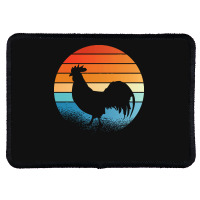 Sunset Rooster T  Shirt Sunset Rooster Gift Ideas T  Shirt Rectangle Patch | Artistshot