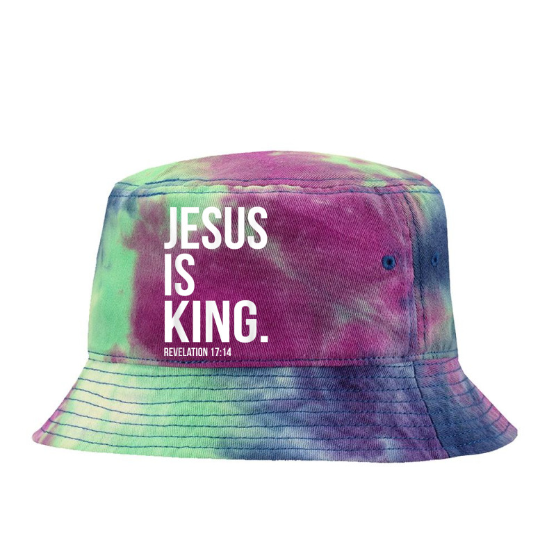 Jesus Is King Bible Scripture Quote Christian Character Animae Tie Dyed Bucket Hat by Aria-Proctor | Artistshot