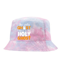 The Only Ghost I Know Is The Holy Ghost Halloween Christian Funny Gift Tie Dyed Bucket Hat | Artistshot