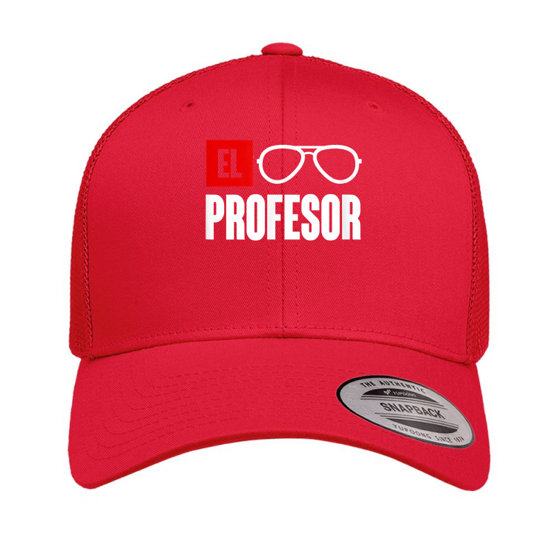 El Professor Money Costume Profesor Glasses Men Teacher Gift T Shirt Retro Trucker Cap | Artistshot