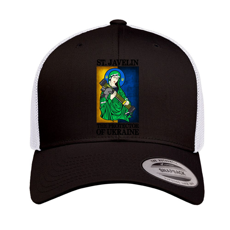 Saint Javelin Protector Of Support Retro Trucker Cap | Artistshot