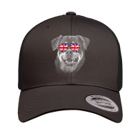 Rottweiler T  Shirt Rottweiler United Kingdom Flag Sunglass T  Shirt Retro Trucker Cap | Artistshot