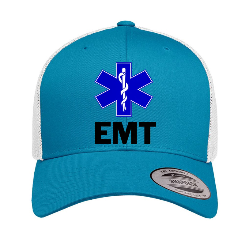 Emt Ems Paramedic Star Of Life Caduceus T Shirt Retro Trucker Cap | Artistshot