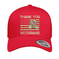 Thank You Veterans Combat Boots Veteran Day American Flag Retro Trucker Cap | Artistshot