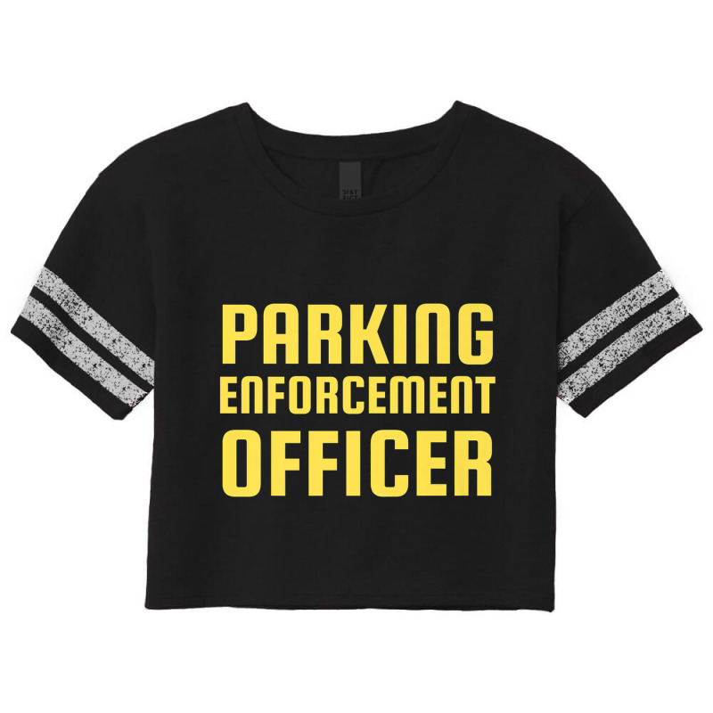 Parking Enforcement Officer Peo Meter Maid Police Uniform Premium Scorecard Crop Tee by Vivu991 | Artistshot