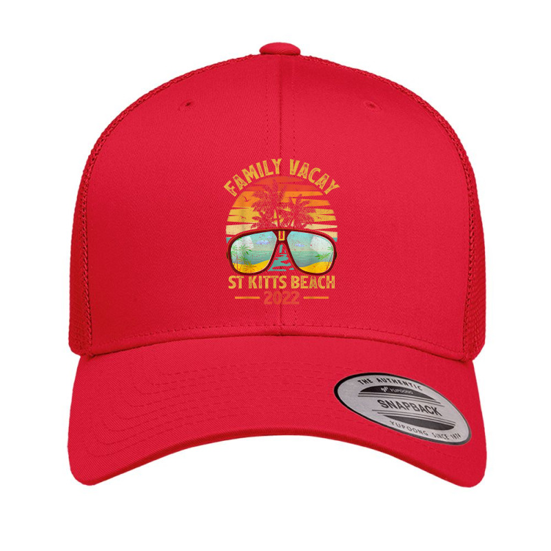 Vintage Family Vacation 2022 Lost Paradise St Kitts Beach Retro Trucker Cap by Tiktify | Artistshot