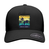 California Surfing Paradise,seal Beach California California Beach Sur Seamless Cap | Artistshot