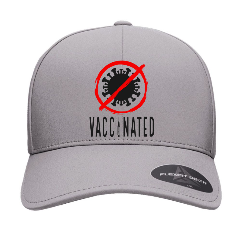 Vaccinated, Hug Me Im Vaccinated, Quarantine, Proudly Vaccinated Seamless Cap by Zero_art | Artistshot