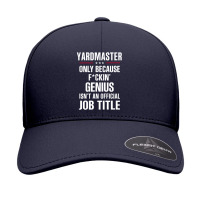 Gift For F Ckin' Genius Yardmaster Seamless Cap | Artistshot