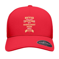 Never Underestimate Audiologist Mom Born In 1966 Seamless Cap | Artistshot