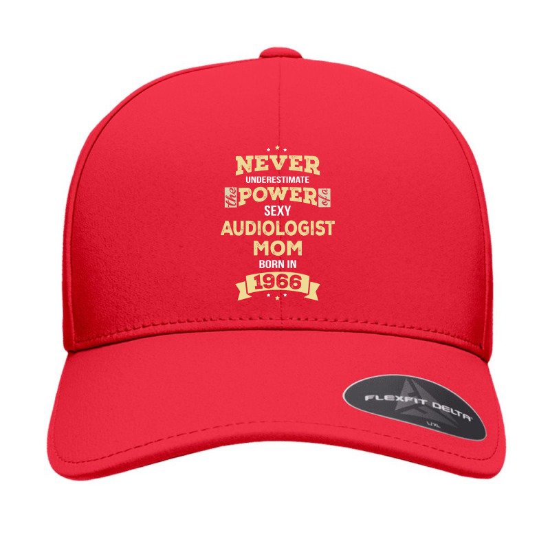 Never Underestimate Audiologist Mom Born In 1966 Seamless Cap by thanchashop | Artistshot