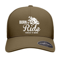 Born To Ride Forced To Work  2= Seamless Cap | Artistshot