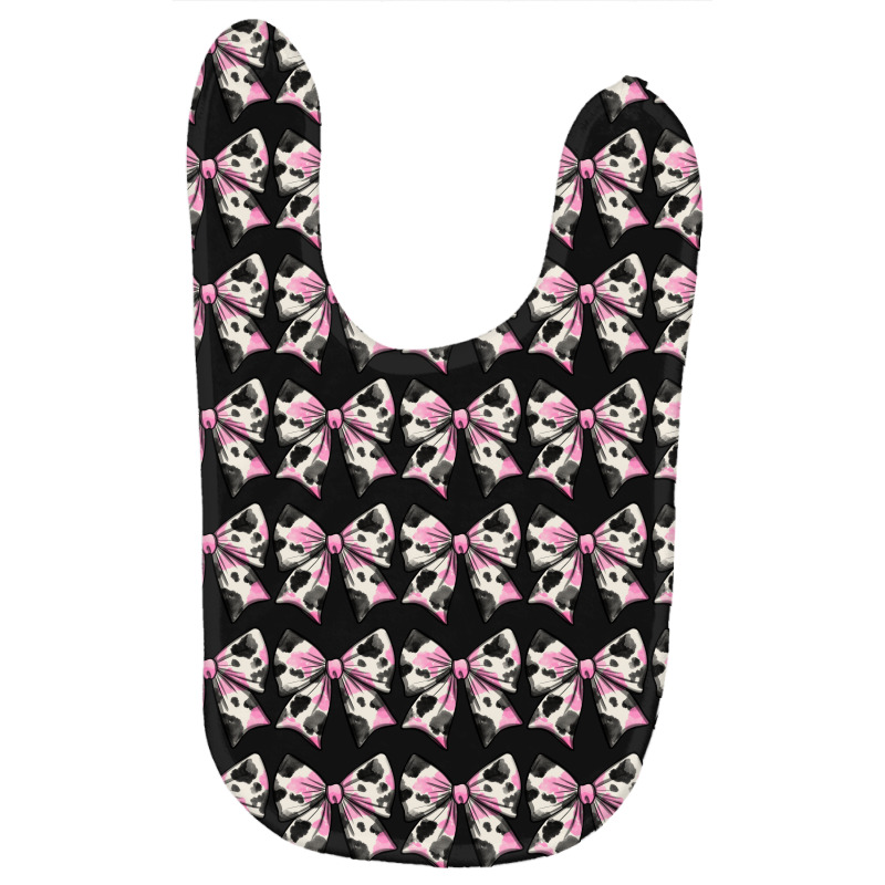 Pink Cow Print Coquette Bow Baby Bibs by Oma's Magic World | Artistshot