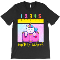 Cute Unicorn Reading Book Back To School T-shirt | Artistshot