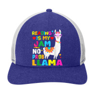 Read Teacher No Prob Llama Rainbow - Reading Is My Jam Vintage Snapback Trucker Cap | Artistshot