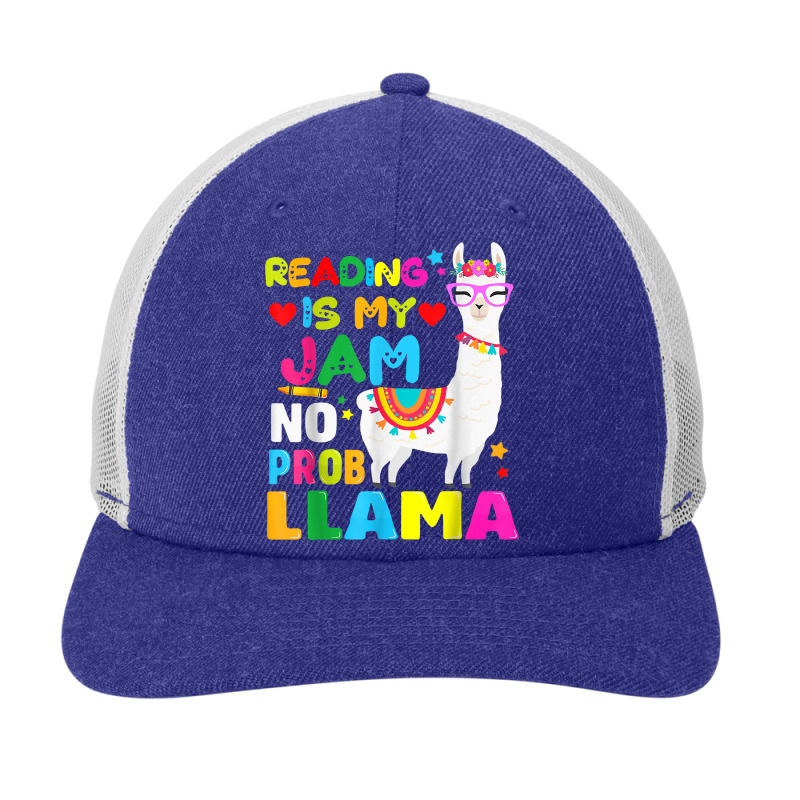 Read Teacher No Prob Llama Rainbow - Reading Is My Jam Vintage Snapback Trucker Cap by Brynlee-Everett | Artistshot