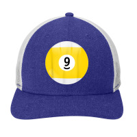 Number 9 Pool Ball Billiard Pool Ball Snapback Trucker Cap | Artistshot